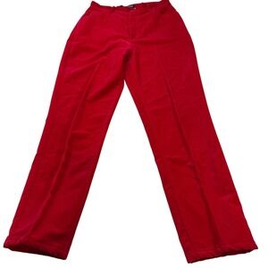 Vintage GUESS Red Velvet‎ Pants 32 High Waist 90s Straight Leg